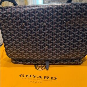 Goyard Blue Monogram Messenger Bag - NWT